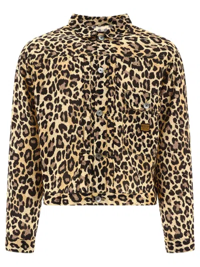 Kapital Leopard-print Cotton-gauze Shirt Jacket In Beige
