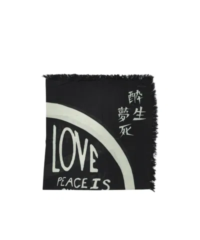 Kapital 'giant Peace' Scarf In Black