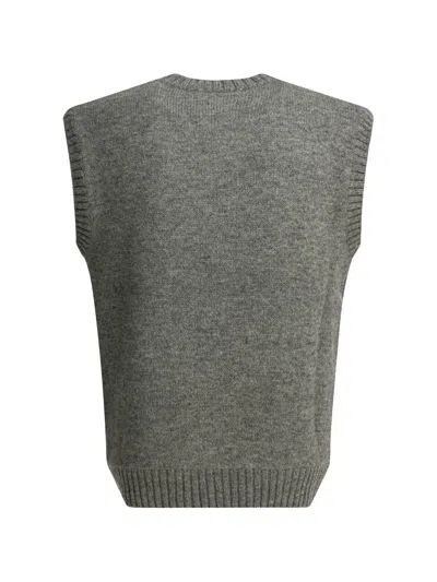 Kapital Graphic Knit Sweater In Gray