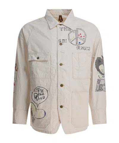 Kapital Cactus Beer Printed Cotton-twill Jacket In White