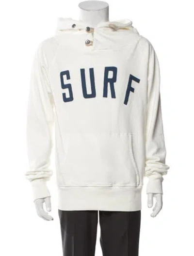 Pre-owned Kapital Graphic Print Crew Neck Hoodie In Neutral