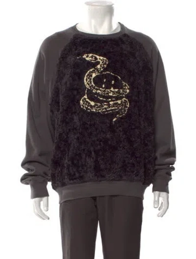 Pre-owned Kapital Graphic Print Crew Neck Sweatshirt In Multi
