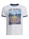 Kapital Graphic-print Crew-neck T-shirt In Brown