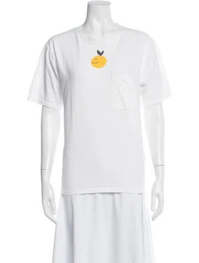 Pre-owned Kapital Graphic Print Short Sleeve In White