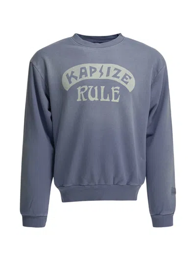 Kapital Graphic-print Sweatshirt In Blue