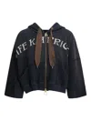 Kapital Graphic-print Zip-fastening Hoodie In Black