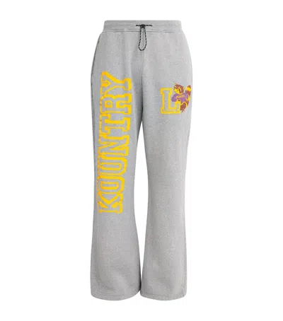 Kapital Graphic Straight Sweatpants In Gray