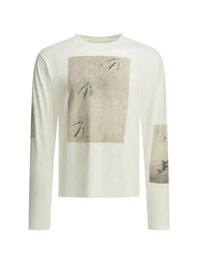 Kapital Graphic-print Long-sleeves T-shirt In White