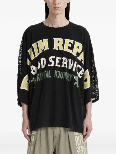 Kapital Graphic-print T-shirt In Black