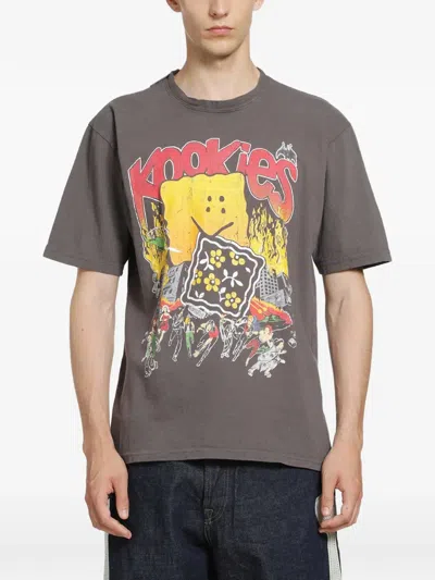 Kapital Graphic-print T-shirt In Brown