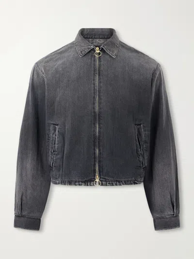 Kapital Hacksaw Denim Jacket In Black