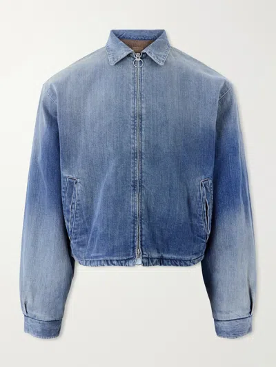 Kapital Hacksaw Drizzier 12oz Denim Jacket In Blue