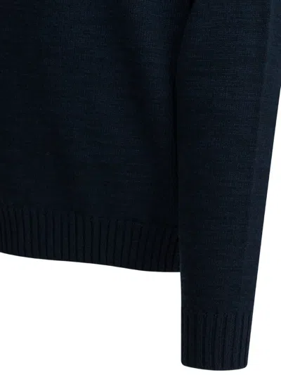 Kapital Half-zip Sweater In Blue