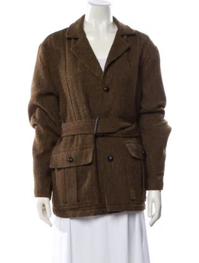 Pre-owned Kapital Havana Wool Blazer In Brown