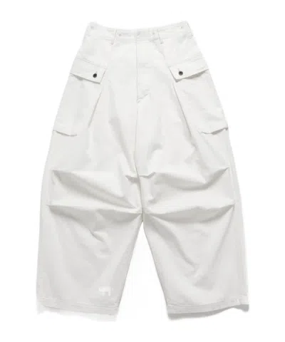 Kapital Herringbone Jumbo Monkey Pants In White