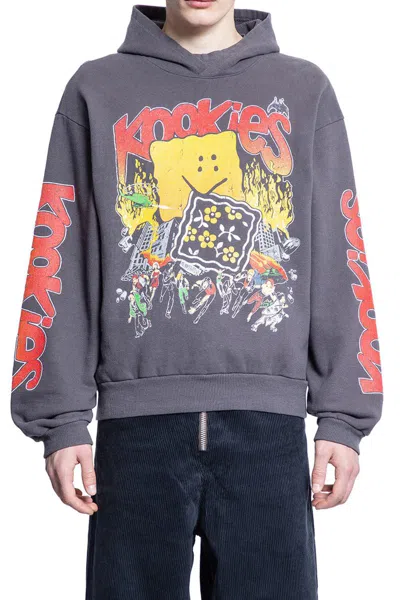 Kapital Man Grey Sweatshirts In Black
