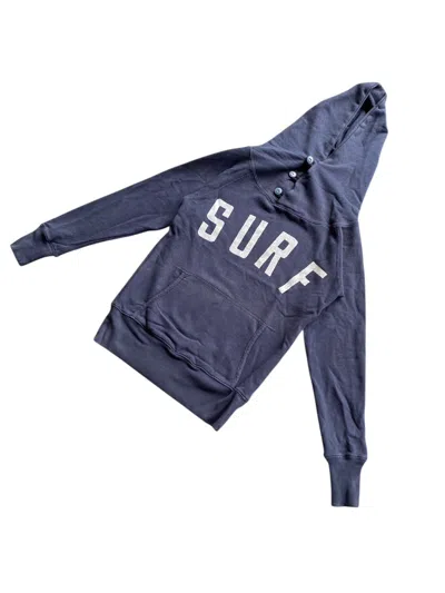 Pre-owned Kapital Hoodie Surf Logo In Blue