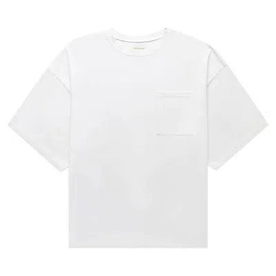 Pre-owned Kapital Jersey 2tones Big Pocket Tee (bone) 'trico' | White | Men's Size 3