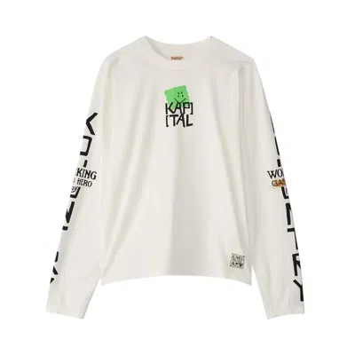 Pre-owned Kapital Jersey Crew Long-sleeve T (peckish Kap) 'green' | Men's Size 4