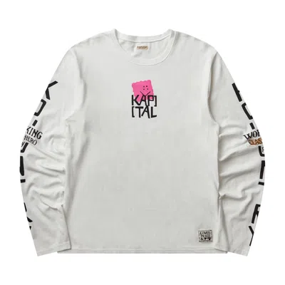 Pre-owned Kapital Jersey Crew Long-sleeve T (peckish Kap) 'pink' | Men's Size 2