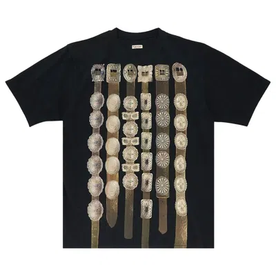 Pre-owned Kapital Jersey Crew T (curtain Concho) 'black' | Men's Size M