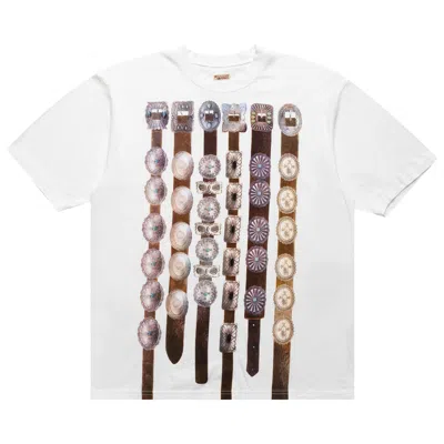 Pre-owned Kapital Jersey Crew T (curtain Concho) 'white' | Men's Size M