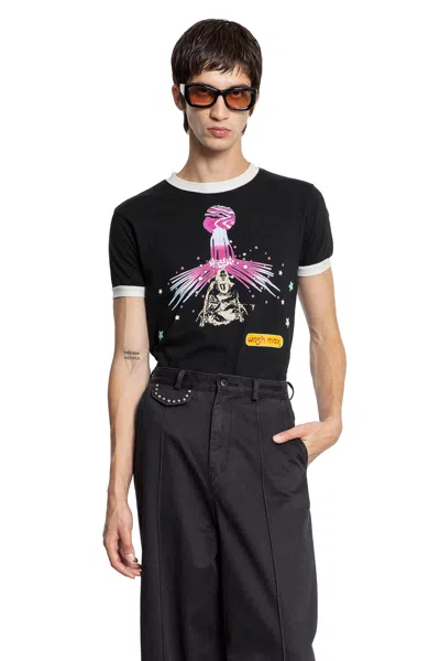 Kapital Jersey Ringer T (laundry Max Chief Pt) In Black
