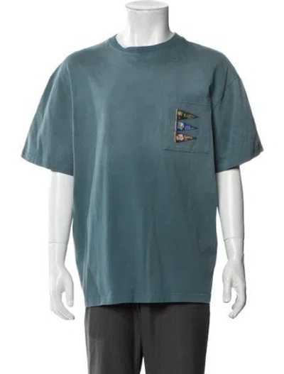 Pre-owned Kapital Journey Pennant Graphic Print T-shirt In Blue