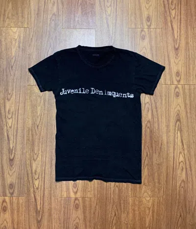 Pre-owned Kapital Juvenile Denimquents Stitched Tee In Black