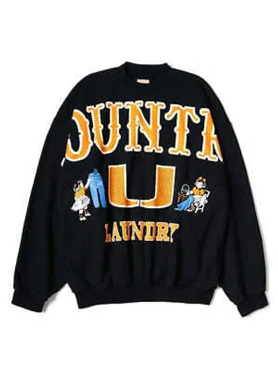 Pre-owned Kapital K Kapital Fleece Big Sweatshirt (big Kountry) Sweater In Black
