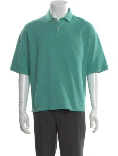Pre-owned Kapital Kanoko Crew Neck Polo Shirt In Green