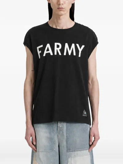 Kapital Katabira Text-print T-shirt In Black