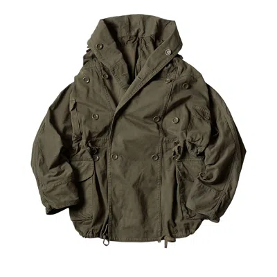 Pre-owned Kapital Katsuragi Cotton Ring Coat 'khaki' | Tan | Men's Size 2 In Brown