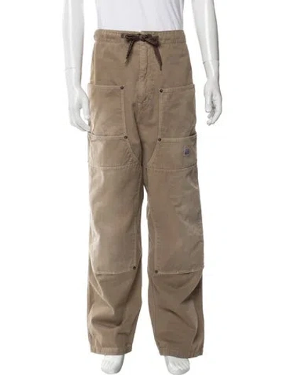 Pre-owned Kapital Katsuragi W Knee Easy Cargo Pants In Neutral