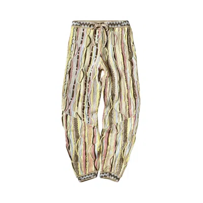 Pre-owned Kapital Knit Gaudy Sweatpants 'yellow' | Men's Size 3