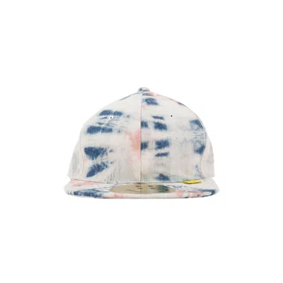Pre-owned Kapital Kountry 11.5 oz Denim Baseball Cap 'ashbury Dyed' | Multi-color | Men's Size Onesize