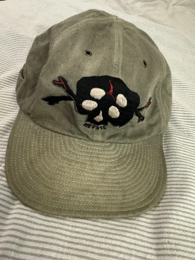 Pre-owned Kapital Kountry Kapital Katsuragi Kola Skull Cap In Green