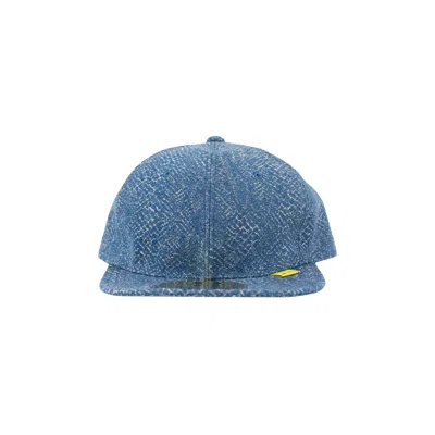 Pre-owned Kapital Kountry Snake Denim Baseball Cap 'indigo' | Blue | Men's Size Onesize