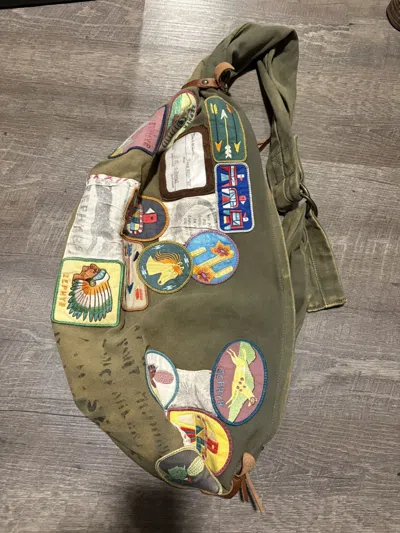 Pre-owned Kapital Kountry Snufkin Bag In Green