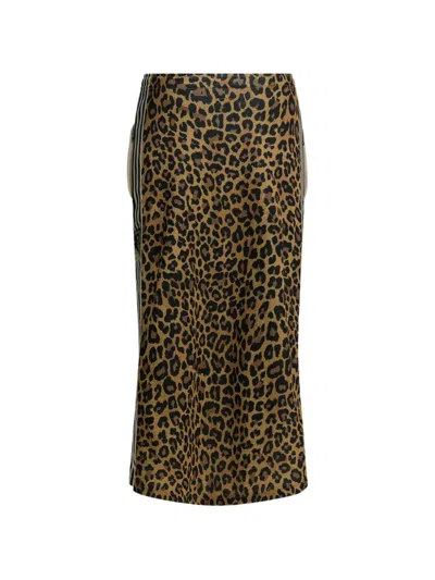 Kapital Leopard-print Midi Skirt In Brown