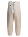 Kapital Logo-patch Trousers In Neutral