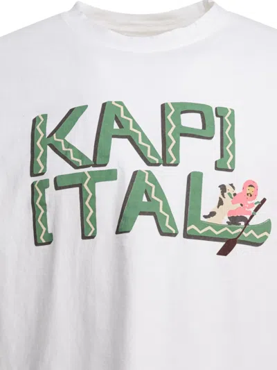 Kapital Printed Cotton-jersey T-shirt In Green
