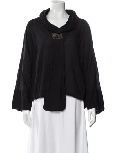 Pre-owned Kapital Long Sleeve Dress Shirt In Black