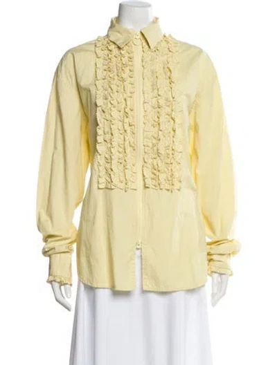 Pre-owned Kapital Long Sleeve Shirt In Yellow