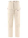Kapital Lumber Straight-leg Embroidered Cotton-canvas Cargo Trousers