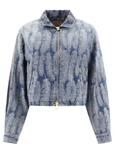 Kapital Magpie Drizzler Jackets In Blue