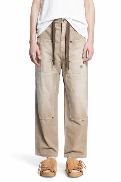 Kapital Katsuragi Straight-leg-hose In Beige