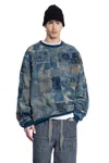 Kapital Man Blue Sweatshirts In Blue