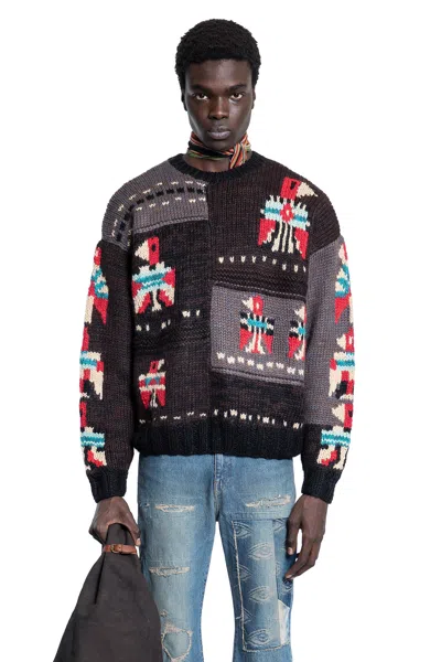 Kapital Man Brown Knitwear In Grey
