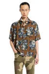 Kapital Camicia Aloha Maria Champêtre In Seta E Rayon In Brown